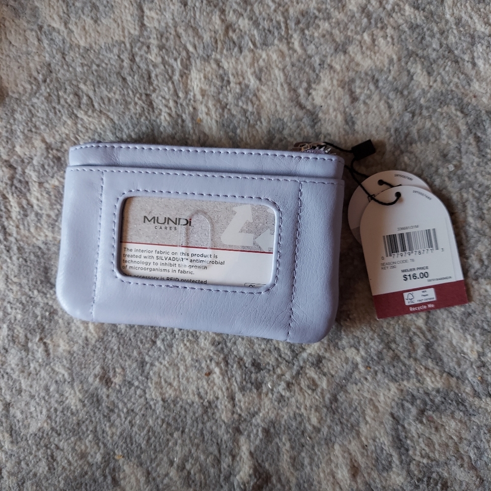Lavender small change purse. Drivers license holder